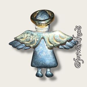 Bundle Sale 3 for $15 | Silver & Gold Tone Signed IM 95 Angel Pin